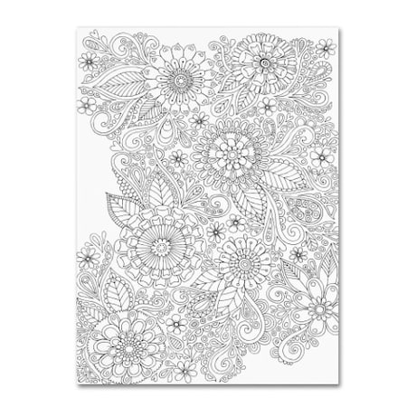 Hello Angel 'Botanical Doodles' Canvas Art,18x24